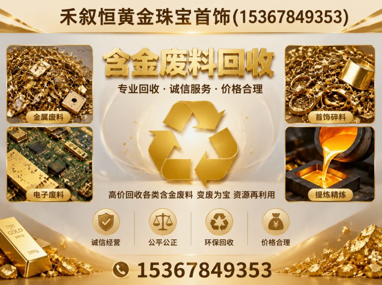 钟楼区禾叙恒黄金珠宝首饰展示图